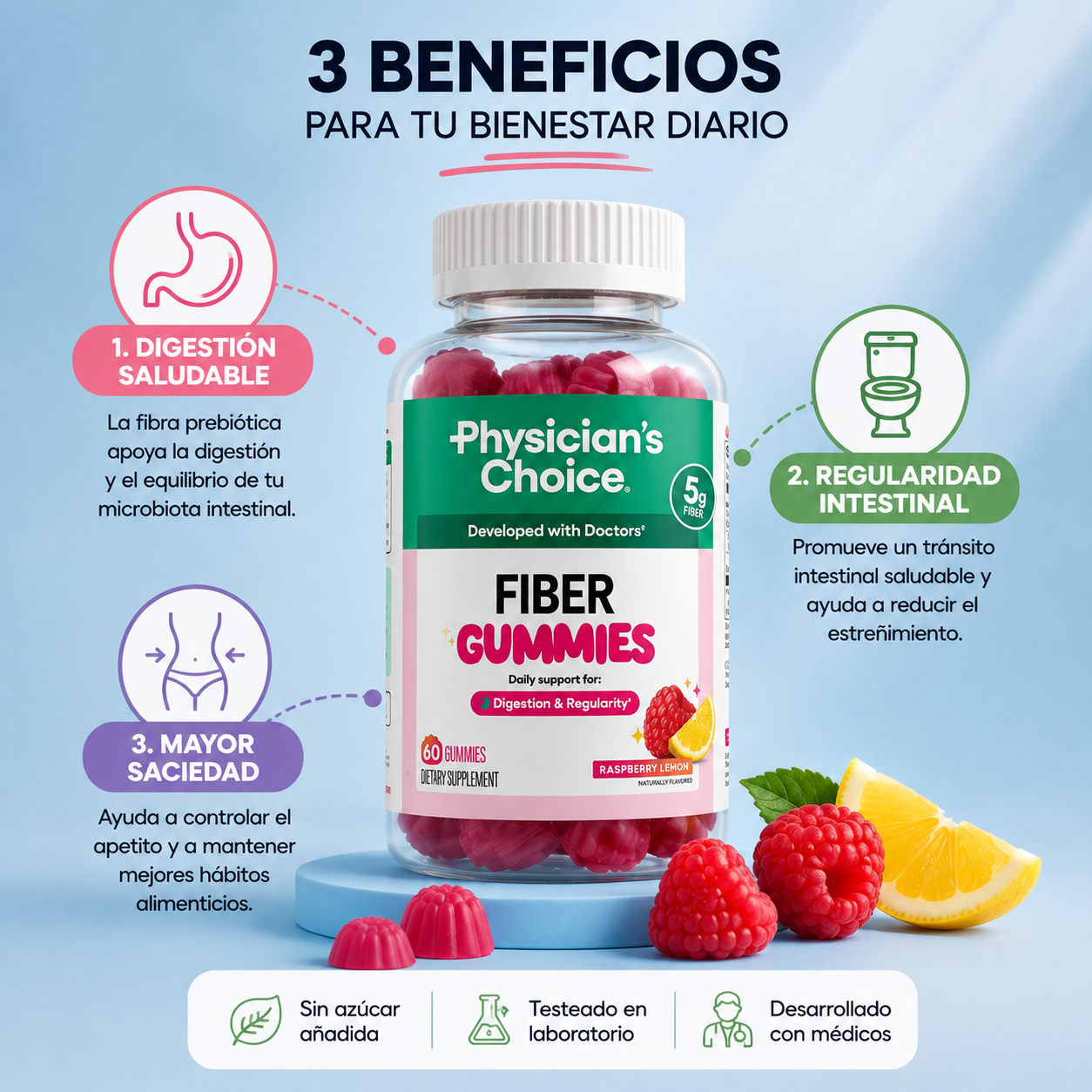 Fiber Gummies: Digestión ligera todos los días