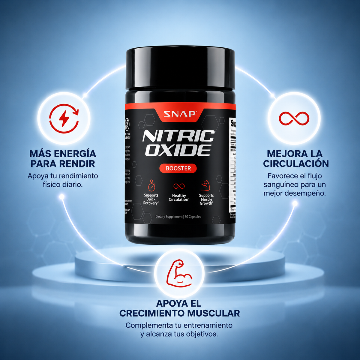 Nitric Oxide: Apoya la recuperación y circulación saludable