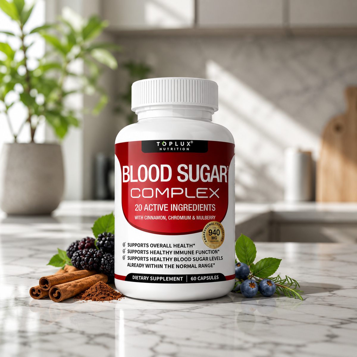 Blood Sugar Complex: Apoya niveles saludables de glucosa